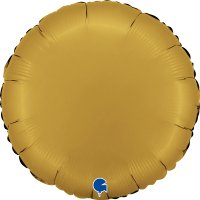 18" Grabo Satin Gold Round Foil Balloons