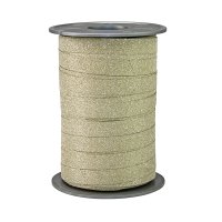 (image for) Gold Glitter Poly Ribbon 100m