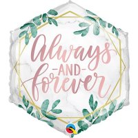 20" Always & Forever Greenery Foil Balloons