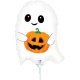 (image for) 14" Cute Lil Ghost Mini Air Fill Foil Balloons