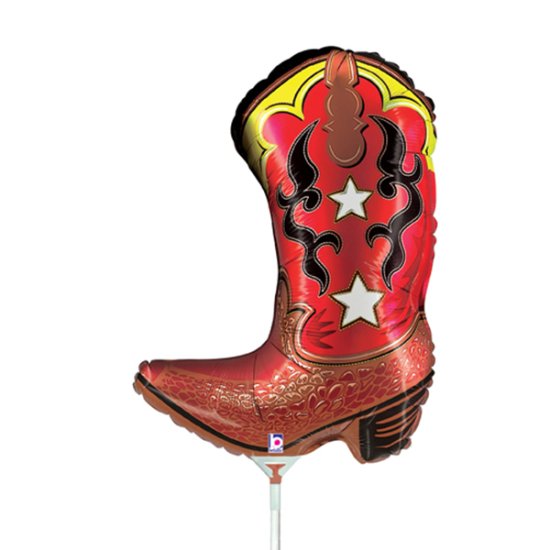 (image for) 14" Cowboy Boot Mini Air Fill Balloons