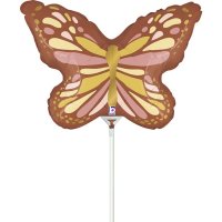 14" Boho Butterfly Mini Shape Balloons