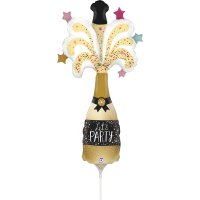(image for) 14" Party Champagne Bottle Air Fill Balloons