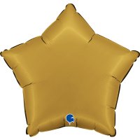 18" Grabo Satin Gold Star Foil Balloons