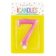 (image for) Metallic Pink Number 7 Candle