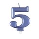 (image for) Metallic Blue Number 5 Candle