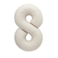 (image for) 34" Nude Matte Number 8 Supershape Balloons