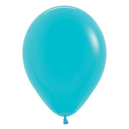 (image for) 12" Fashion Caribbean Blue Latex Balloons 50pk