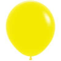 18" Fashion Yellow Latex Balloons 25pk