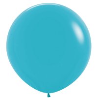 (image for) 36" Fashion Caribbean Blue Latex Balloons 2pk