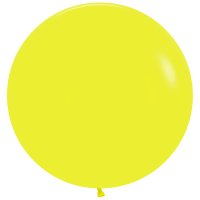 24" Fashion Yellow Latex Balloons 3pk