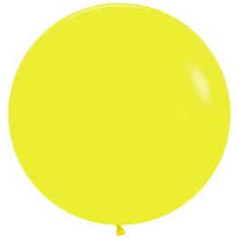 (image for) 24" Fashion Yellow Latex Balloons 3pk