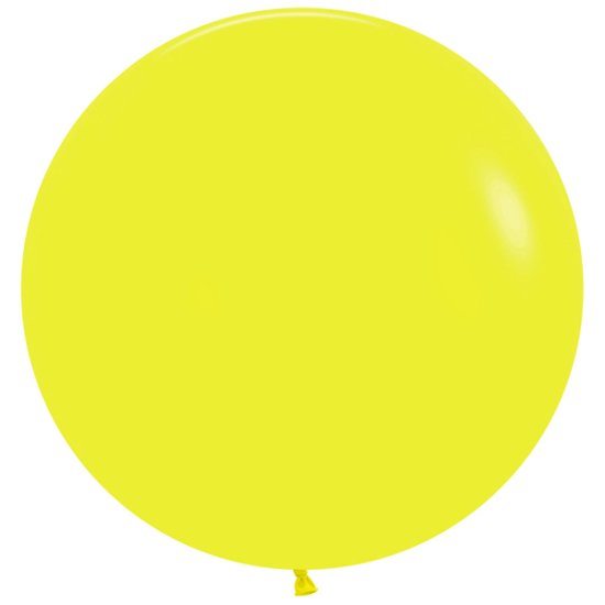 (image for) 24" Fashion Yellow Latex Balloons 3pk