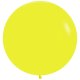 (image for) 24" Fashion Yellow Latex Balloons 3pk