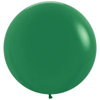 24" Fashion Forest Green Latex Balloons 3pk
