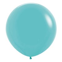 (image for) 24" Fashion Caribbean Blue Latex Balloons 3pk