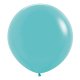 (image for) 24" Fashion Caribbean Blue Latex Balloons 10pk