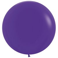 (image for) 24" Fashion Violet Latex Balloons 3pk