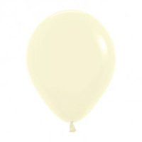 (image for) 18" Pastel Matte Yellow Latex Balloons 25pk