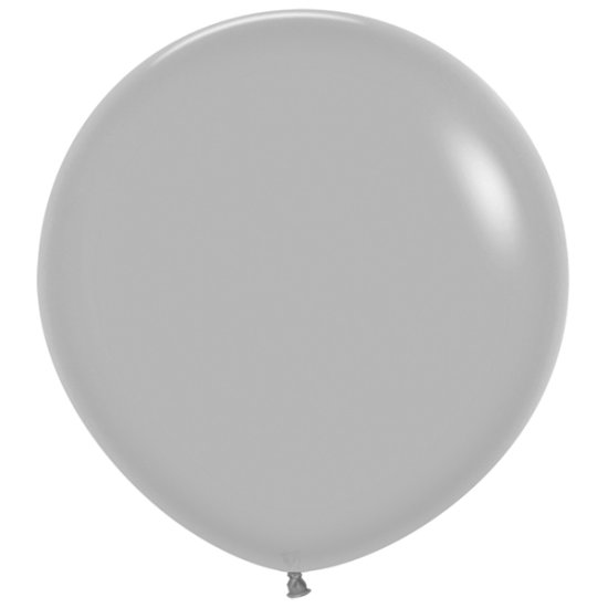 (image for) 24" Fashion Grey Latex Balloons 3pk