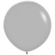 (image for) 24" Fashion Grey Latex Balloons 3pk