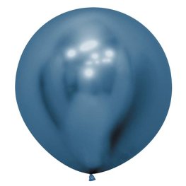 (image for) 24" Reflex Blue Latex Balloons 3pk