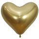 (image for) 14" Reflex Gold Heart Shaped Latex Balloons 50pk