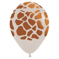 (image for) 12" Giraffe Sand Latex Balloons 25pk