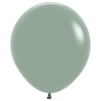 (image for) 18" Pastel Dusk Laurel Green Latex Balloons 25pk