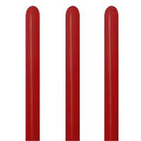 (image for) 260 Fashion Imperial Red Modelling Latex Balloons 50pk