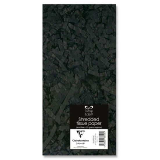 (image for) Black Shredded Tissue Paper