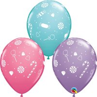 (image for) 11" Candies & Confetti Assorted Latex Balloons 25pk