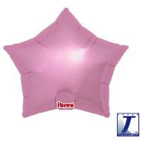 15" Metallic Pink Star Foil Balloons Pack Of 5