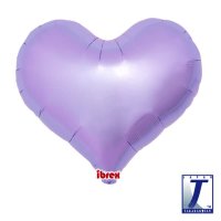 14" Metallic Lavender Jelly Hearts Foil Balloons Pack of 5
