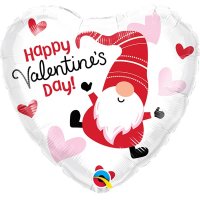 (image for) 18" Happy Valentines Day Gnome Foil Balloons
