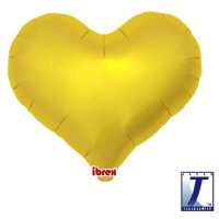 18" Metallic Gold Jelly Heart Foil Balloons Pack of 5