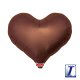 (image for) 18" Metallic Brown Jelly Hearts Foil Balloons Pack Of 5