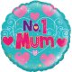 (image for) 18" Number 1 Mum Foil Balloons