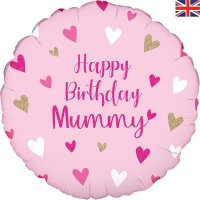 (image for) 18" Happy Birthday Mummy Holographic Foil Balloons