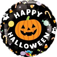 (image for) 18" Halloween Jack & Candies Foil Balloons