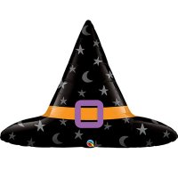 (image for) Black Witch's Hat Supershape Balloons