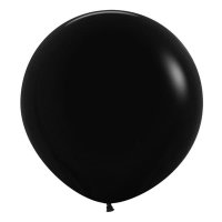 24" Fashion Black Latex Balloons 3pk