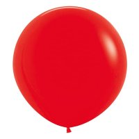 24" Fashion Red Latex Balloons 3pk