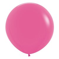 24" Fashion Fuchsia Latex Balloons 3pk