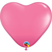(image for) 15" Rose Heart Latex Balloons 50pk