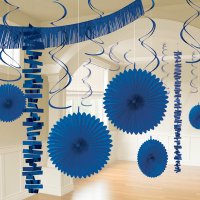 (image for) Bright Royal Blue Room Decorating Kits 18pk