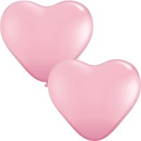 (image for) 15" Pink Heart Latex Balloons 50pk