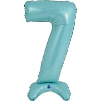 (image for) 25" Pastel Blue Stand Up Number 7