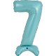 (image for) 25" Pastel Blue Stand Up Number 7