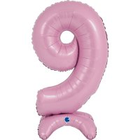 (image for) 25" Pastel Pink Stand Up Number 9